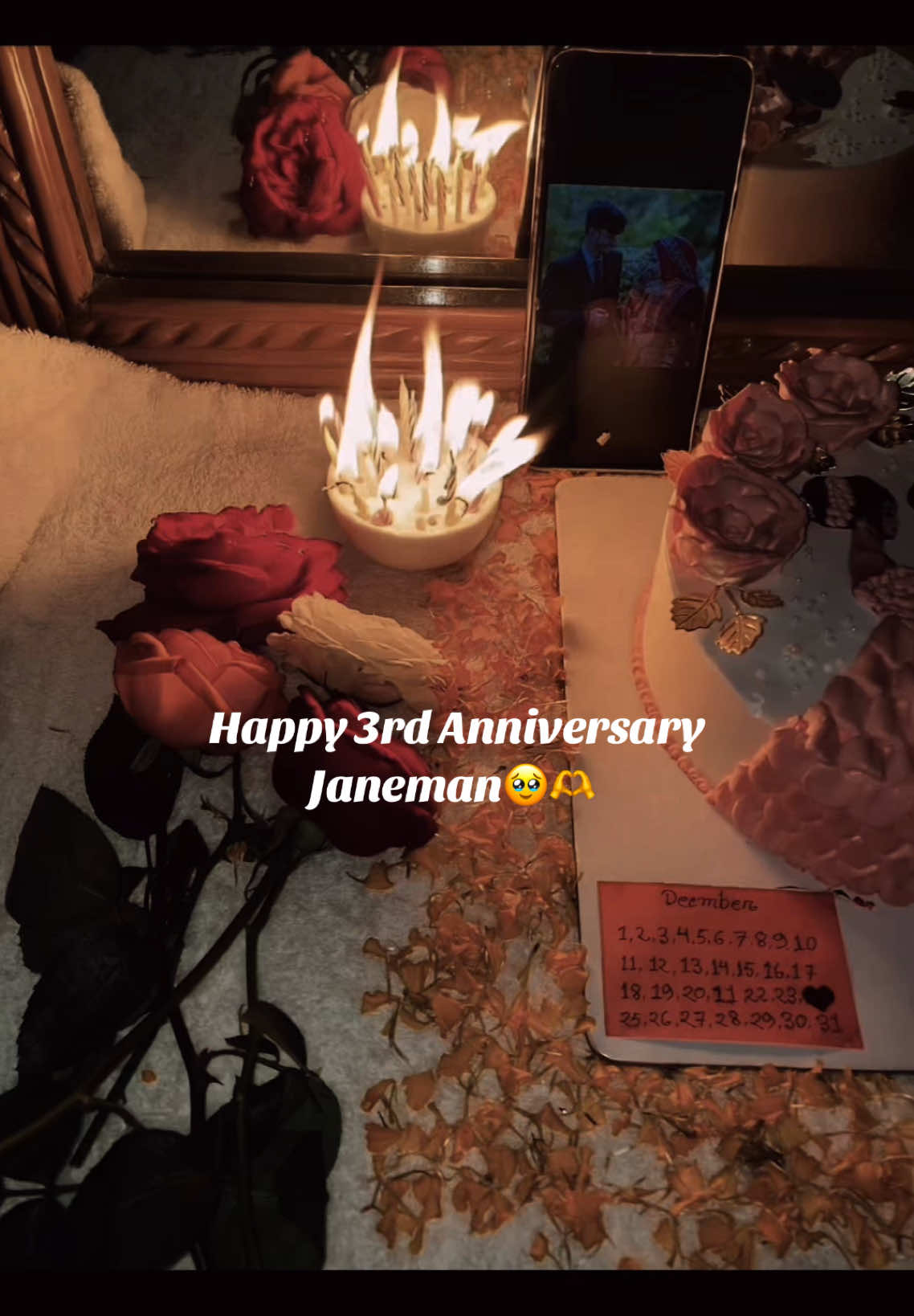 #CapCut Happy marriage anniversary💙🦋 3 year of joy, laungther, and love, I'm so proud to be your wife, and i couldn’t imagine spending my life without you😊 i love you so much🫶 #anikfarju #foryou #foryoupage #viralvedio #viral #unfreezemyacount 