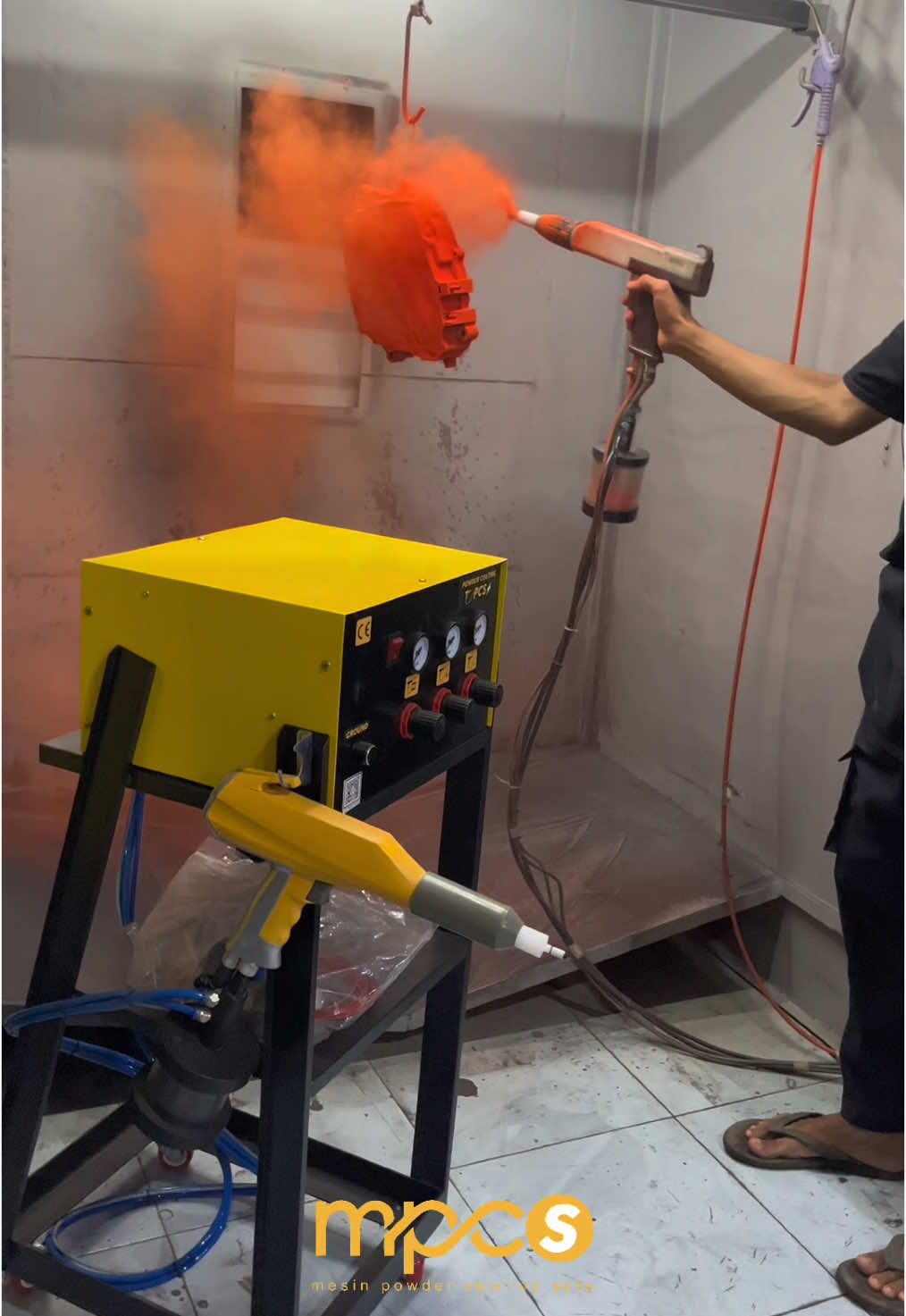 Ini lah cat powder coating #powdercoating #powdercoat #otomotif #mesin #informasi #bisnis #paket #usaha #cat 