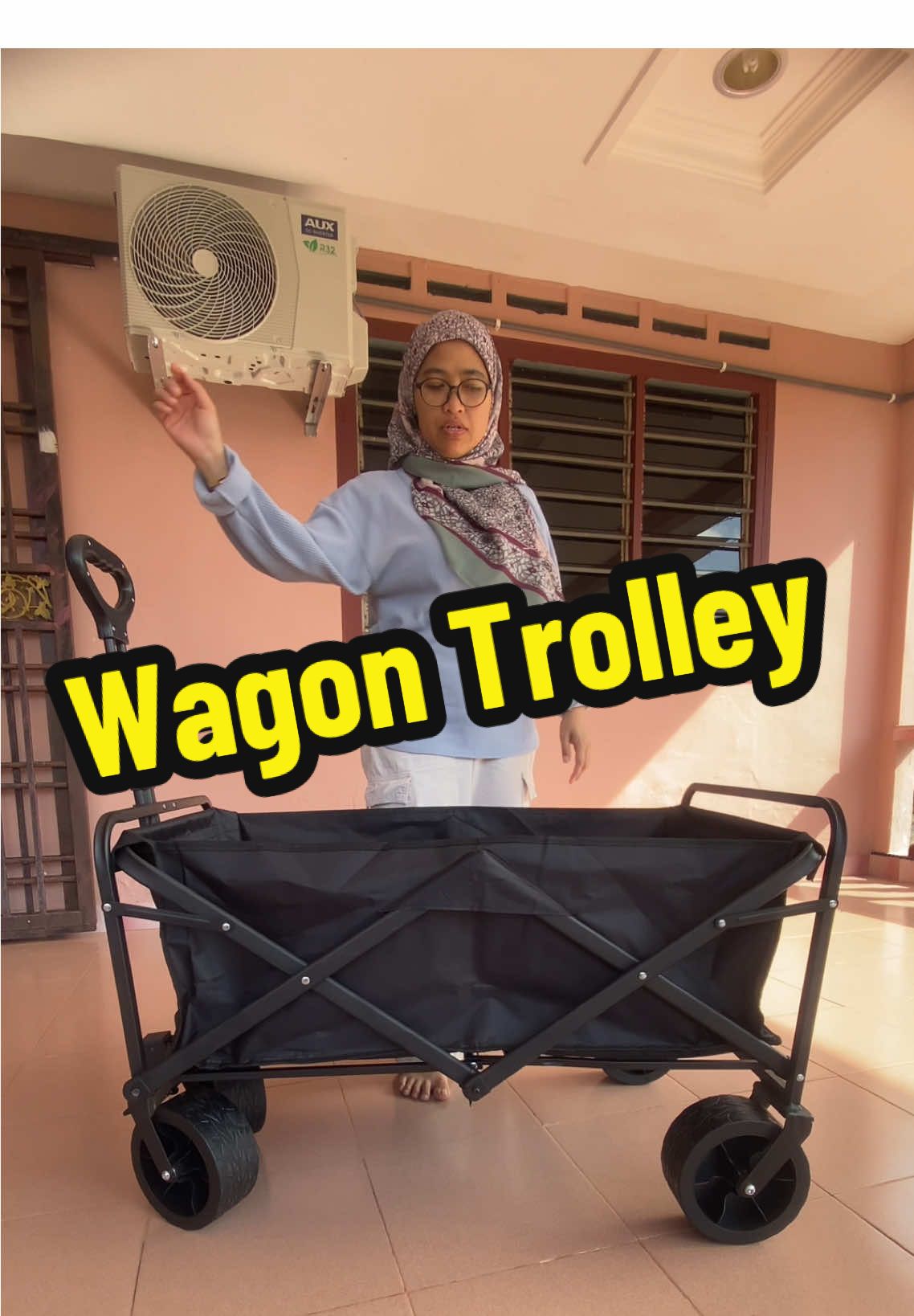 Troli serbaguna. Boleh lipat , boleh isi barang berat. #wagontrolley #troliserbaguna 