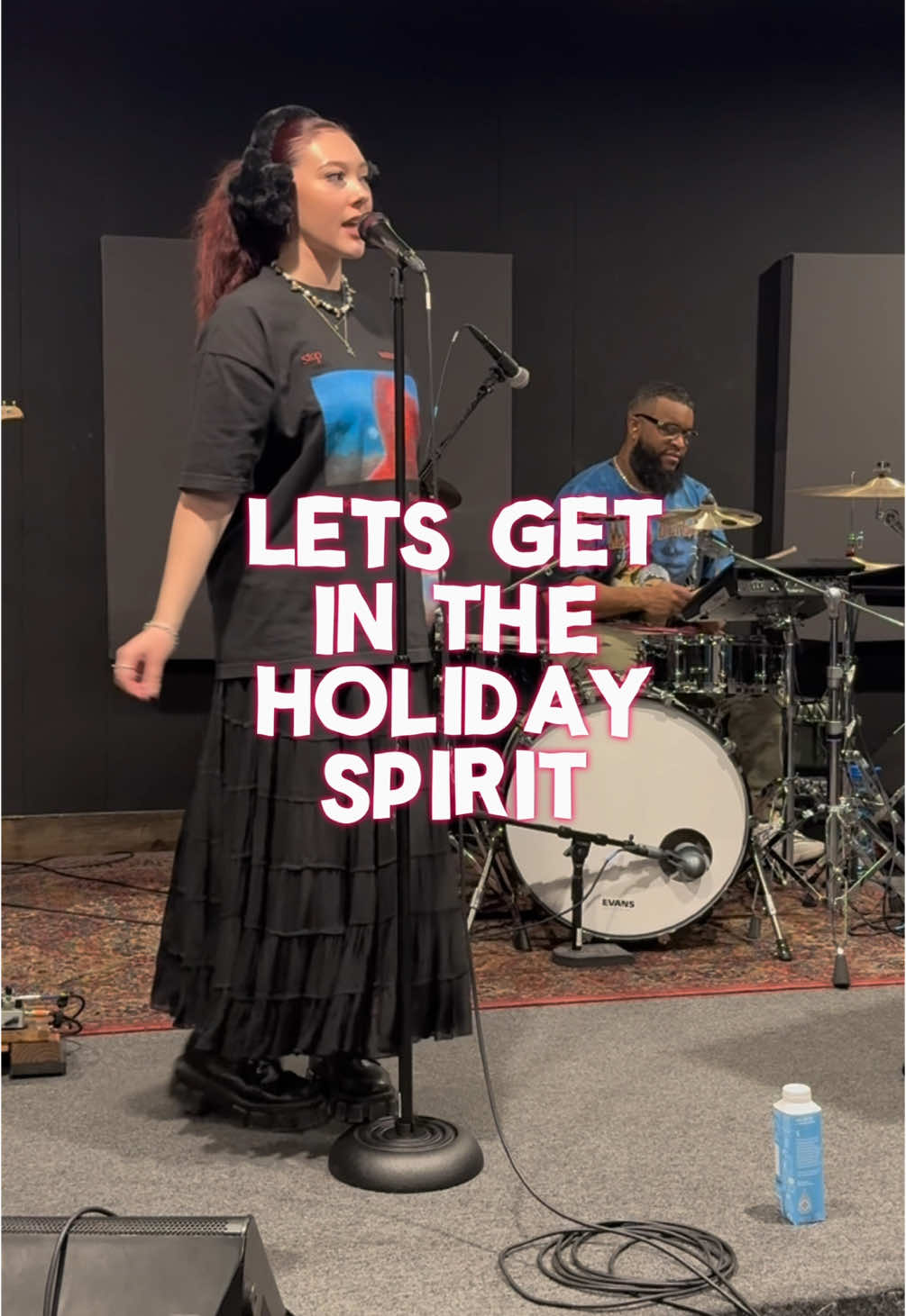 when i bring my earmuffs to rehearsal… its Christmas timeee 🎄#christmasmusic #original 