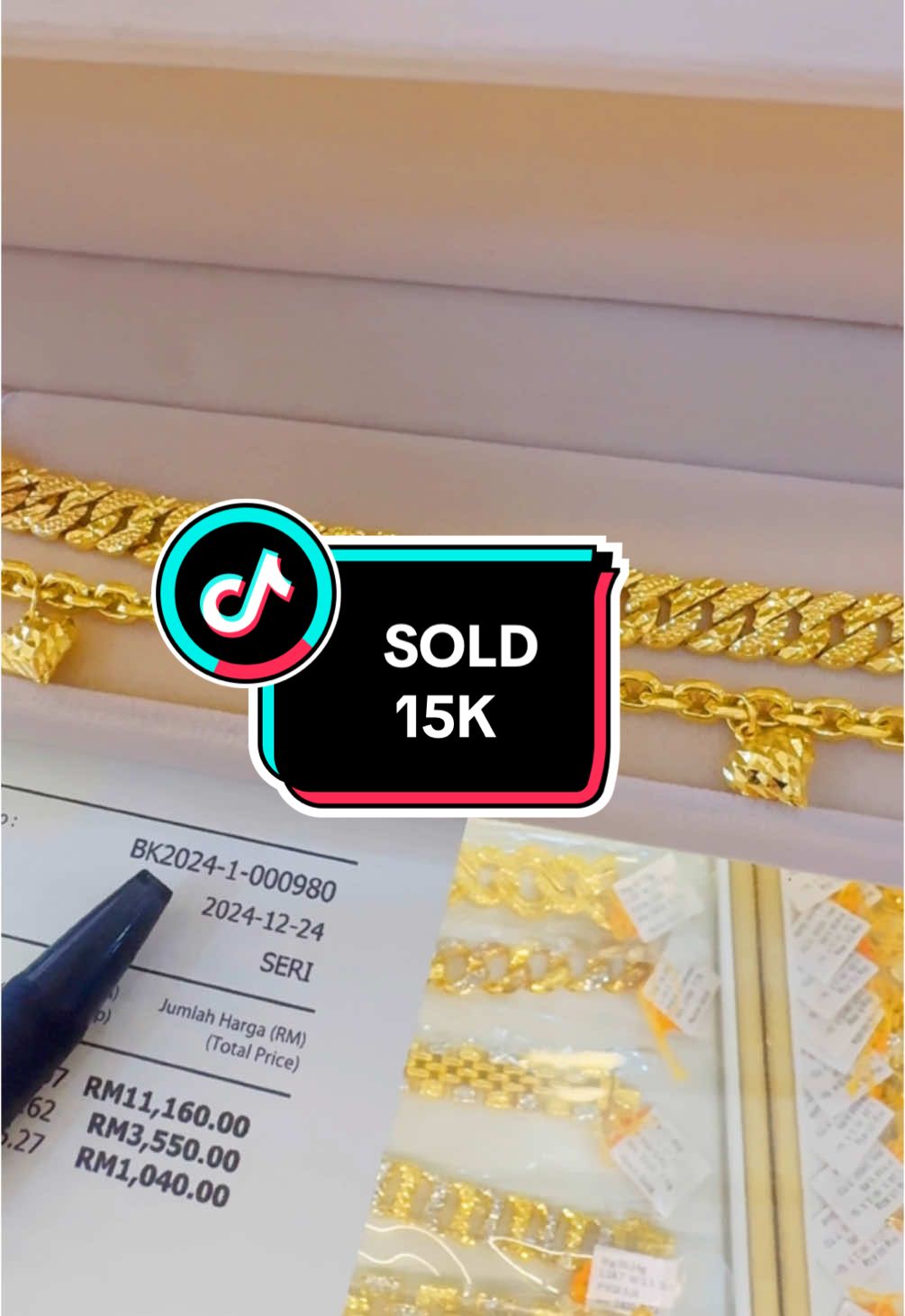 Tak cakap banyak terus grab tiga item 🤩 Thanks yaa, nanti datang lagi 🫢 #emas916 #fypシ #malaysiatiktok #fypシ゚viral 