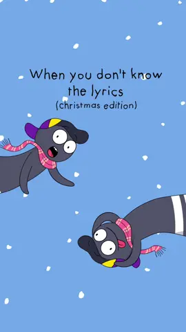 You don’t need to know lyrics when you have the pure holiday spirit flowing through your fibers #funny #animation #funnyanimation #relatable #christmas #xmas #christmassong 