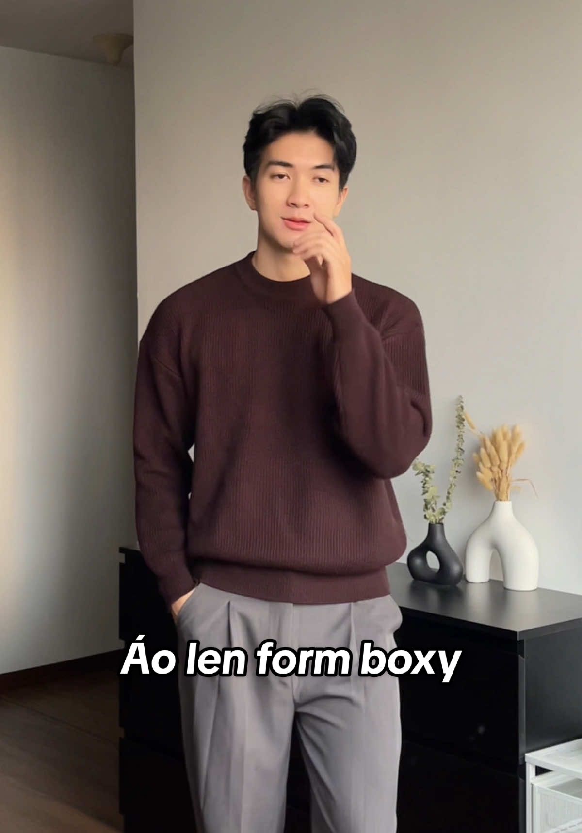 Đồ Tết (p2) - Áo len dệt kim form boxy #fyp #fypシ #OOTD #phoidonam #phoidodep 