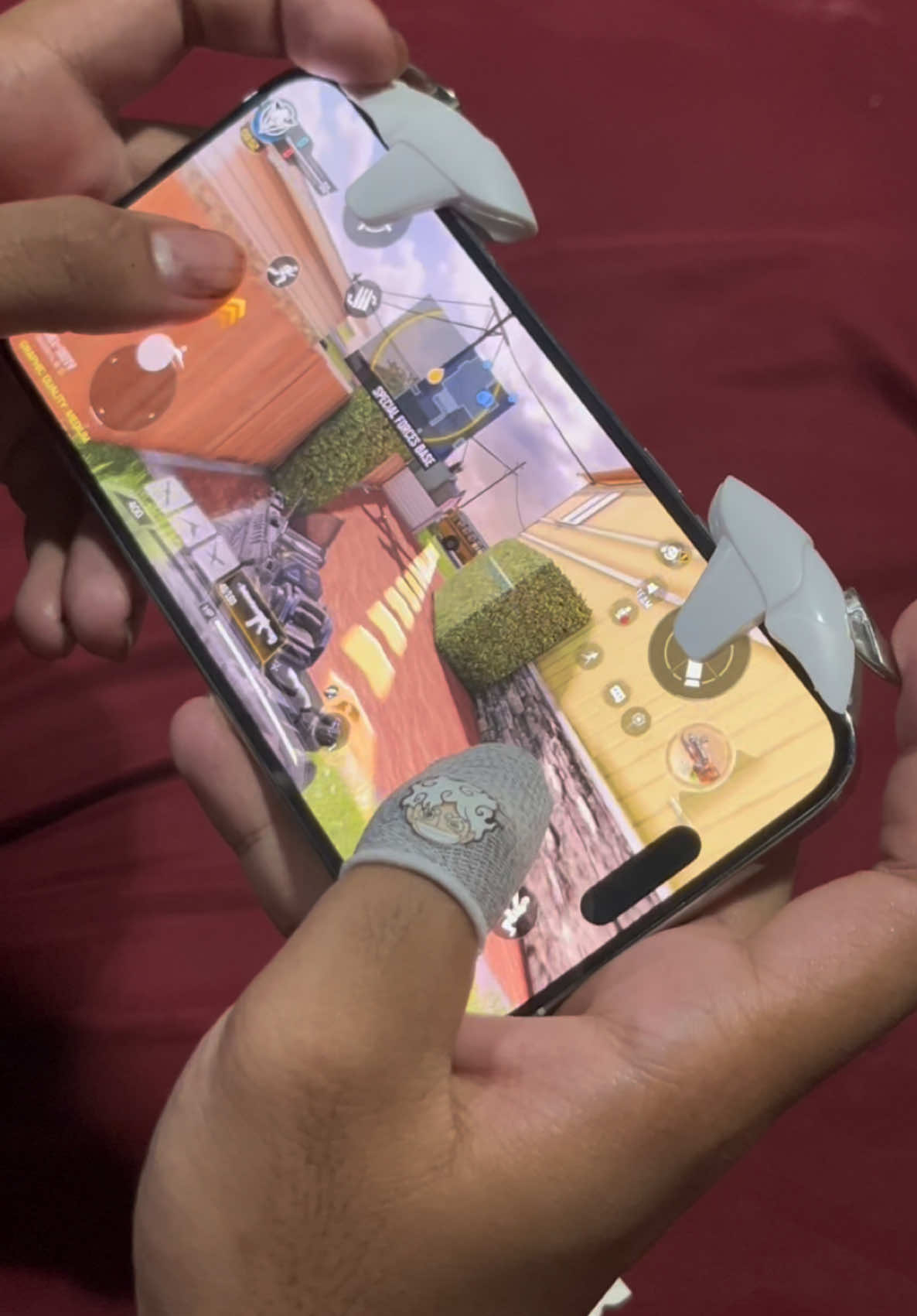 Gaming must have! With no delay and comes with free finger sleeves! #pubg #callofdutymobile #phonegadget #phonecontroller #movilegaming #mobilegames #codm #trending #foryoupage 