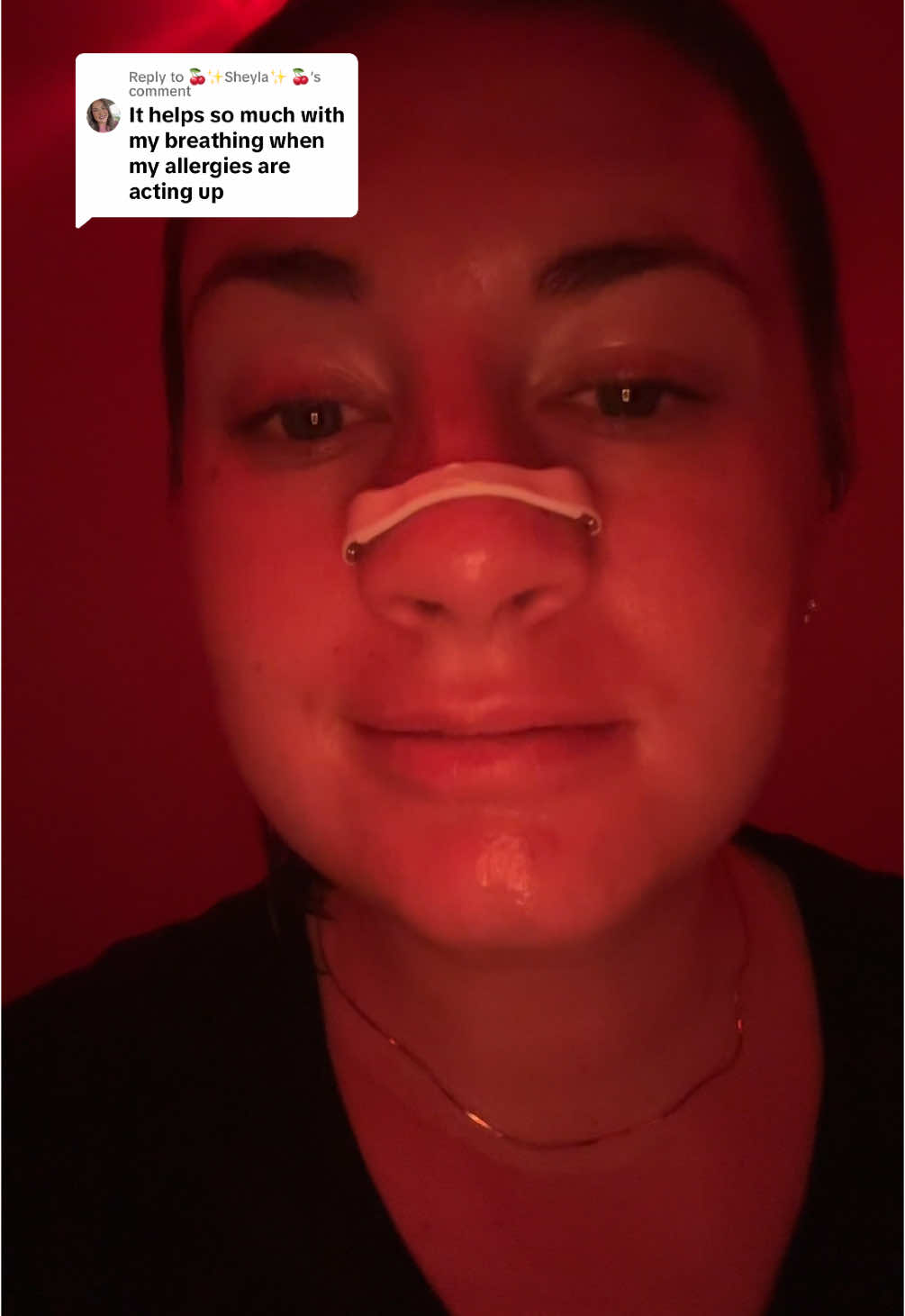 Replying to @🍒✨Sheyla✨ 🍒  #workout #oxygen #magneticnosestrips #nosemagnetbreath #starterkitsleep #sleephack #snoring #sicktok  #sinusrelief #TikTokMadeMeBuylt #nasalstrips  #nasalbreathing  #mouthstrips  #allergycheck  #nosestrips #snoringhack  #snore  #sinushack  #allergyseason #seasonalallergies 