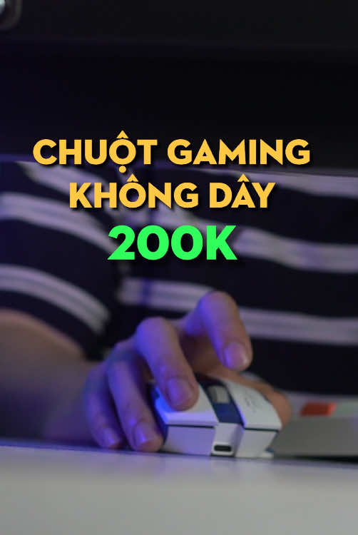 Chuột không dây gaming thiết kế gundam giá 200k #thanhcongnghe #chuotkhongday #chuotgaming #phukien 