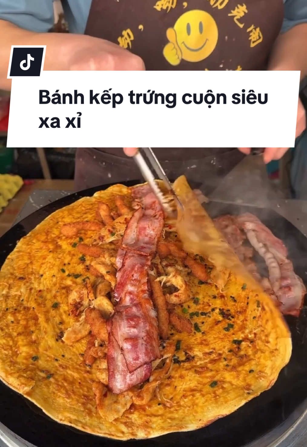 Ẩm thực đường phố TQ P37 ||  Bánh kếp trứng cuộn siêu xa xỉ #ăncungtiktok #ẩmthực  #anuong #mukbang #food #viral #xuhuong #chinafood #foodtour #douyin 