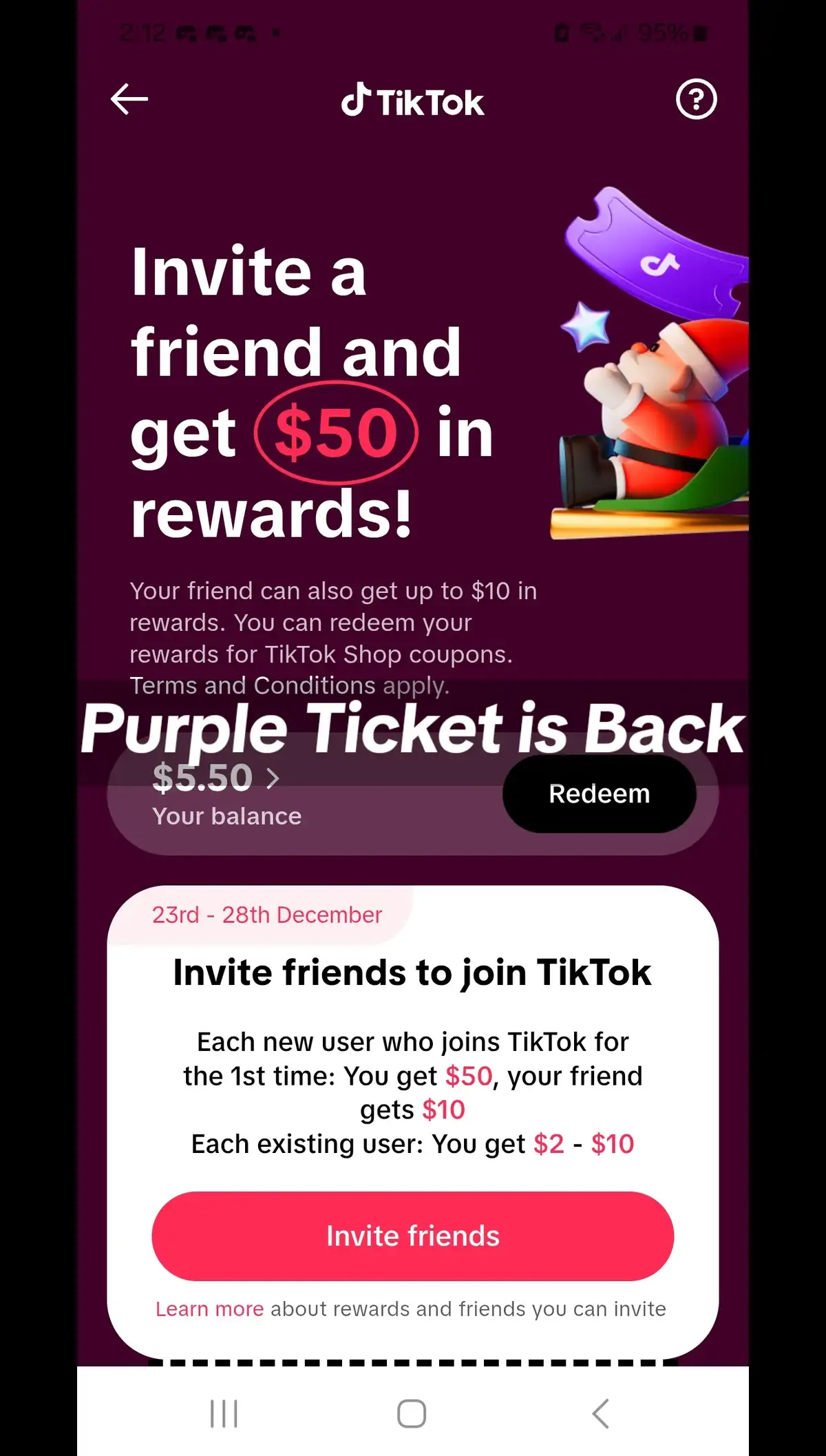 Let's click each other's and get this money. #purpleticket 