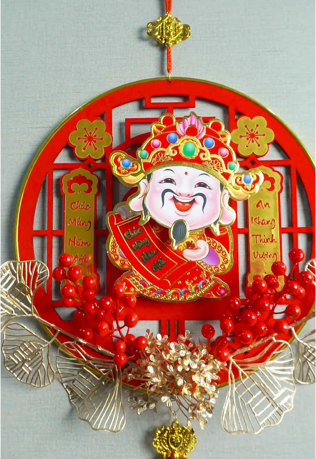 Dải thần tài lắc đầu mang lại may mắn#daitreothantai #daitreotet #trangtritet #decortet #ongthantailaclu #ongthantailacdau #ongthantai #daithantailaclu #daithantaitreotuong #daitreothantai 