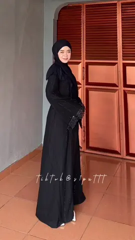 abaya jetblack mewah, itu tali dipinggang bisa dilepas kok🖤