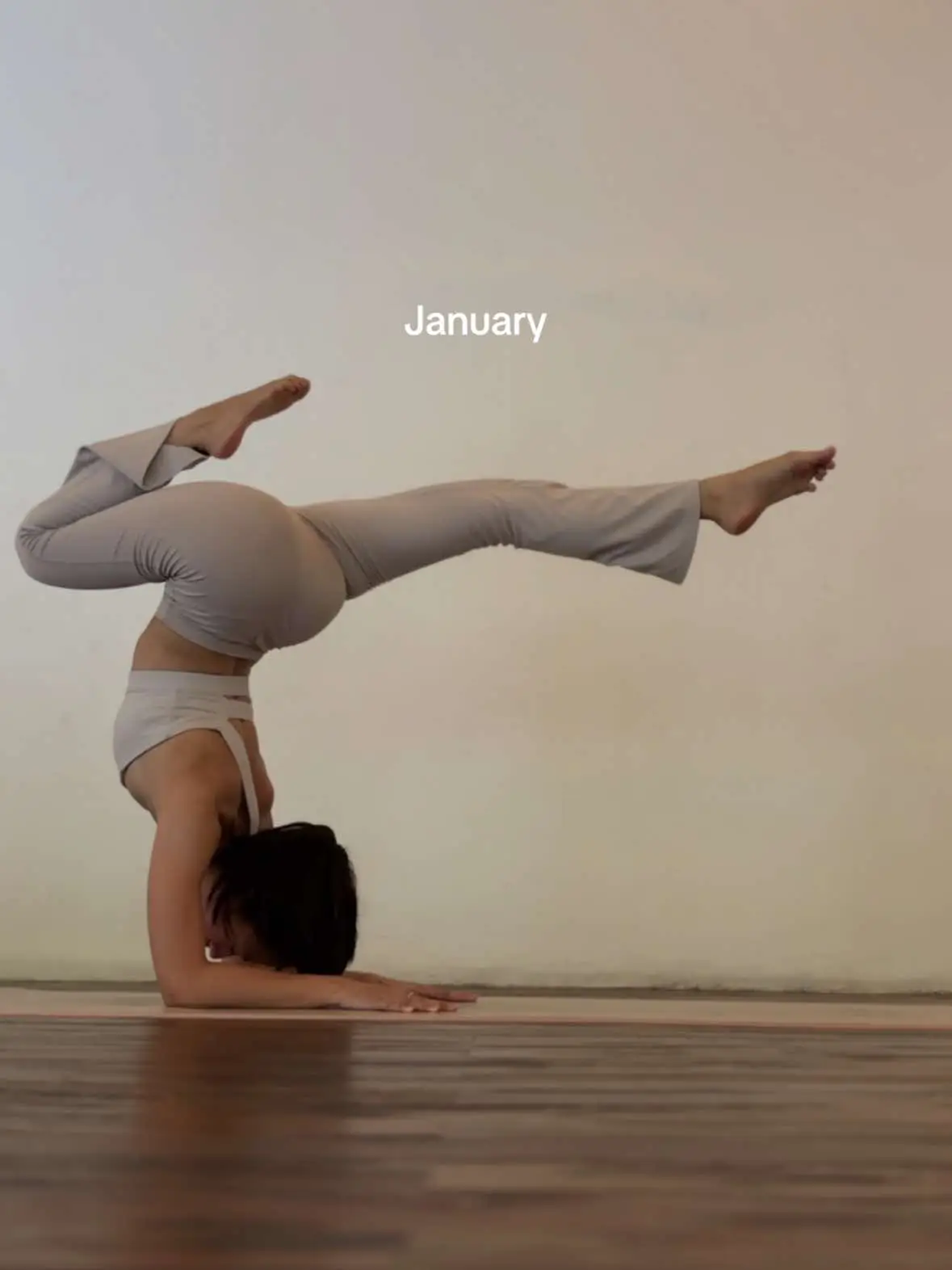 we listen and we don’t judge: kayaknya the pictures arent accurate to the month 🤣 sorry #yogatok #yogapose 