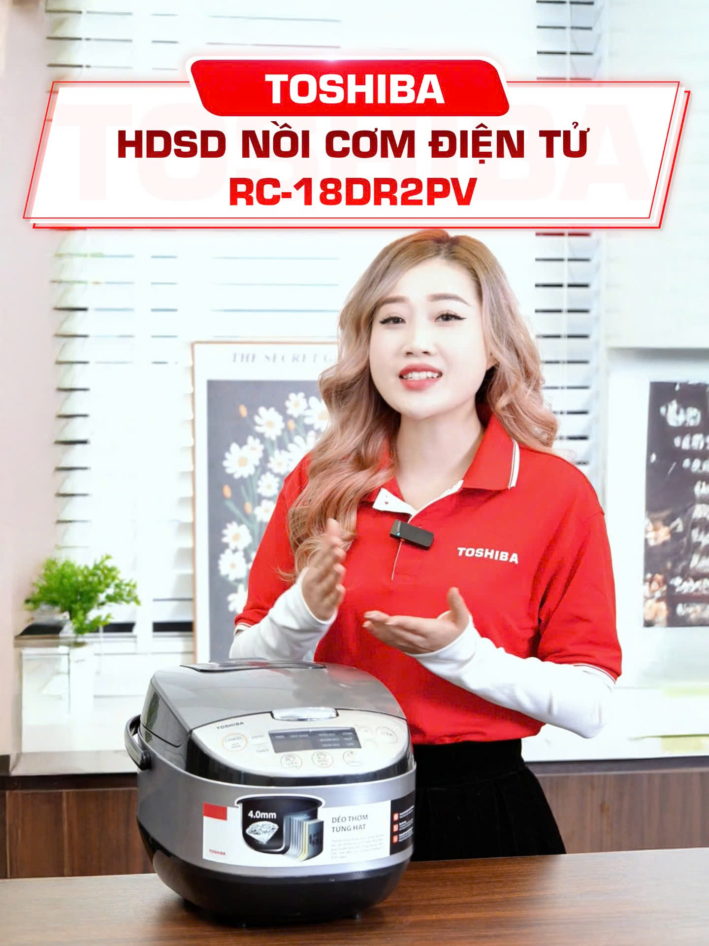 HDSD nồi cơm điện tử Toshiba RC-18DR2PV(K) ❤️#toshiba #toshibavietnam #giga #trendingvideo #noicomdientu