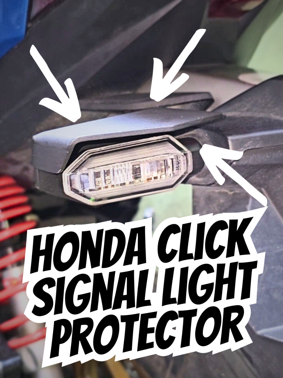 Proteksyon para sa Turn Signal Lights ng Honda Click natin. #tanmoto #hondaclick  #click125