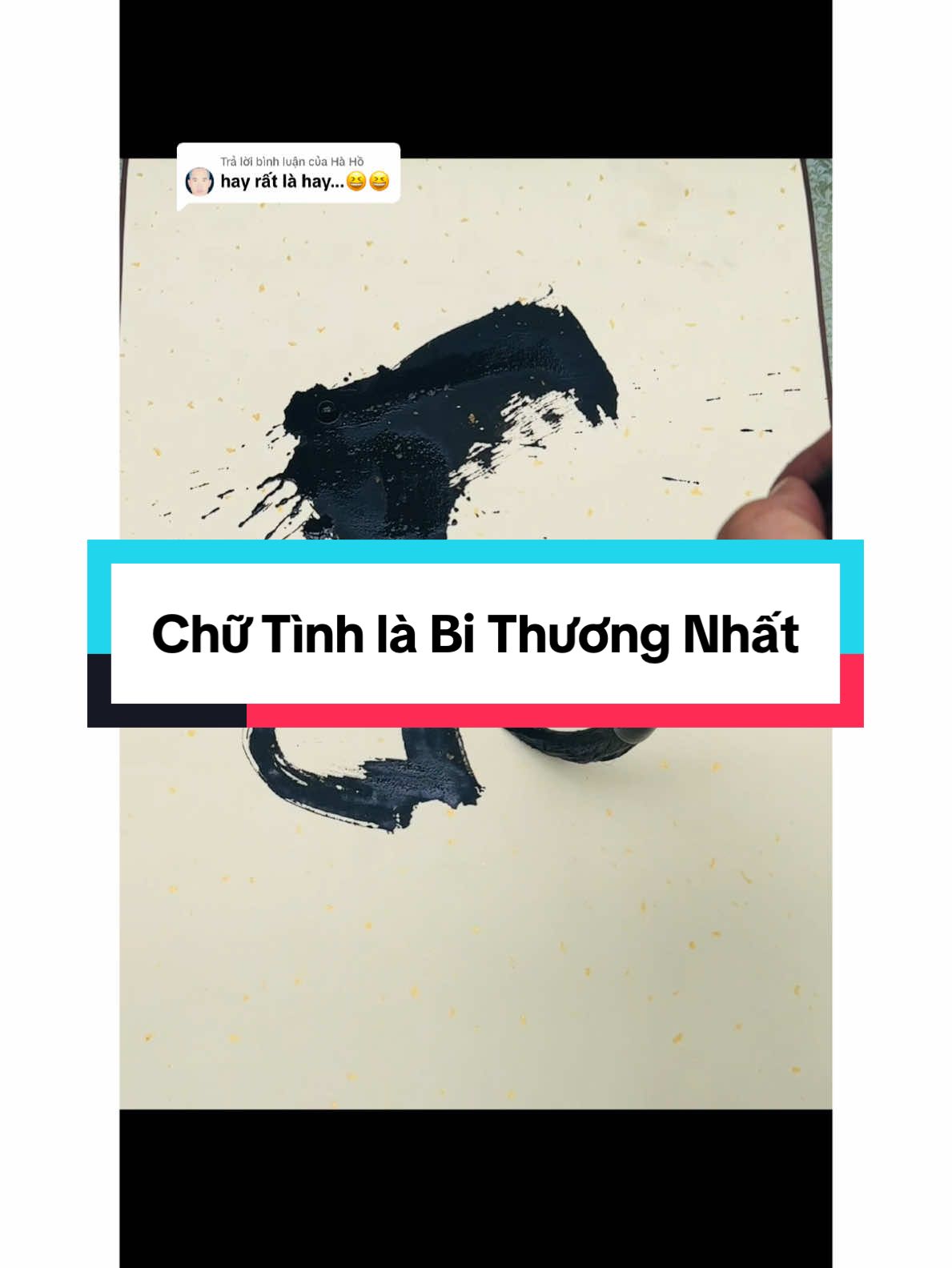 Trả lời @Hà Hồ mê đoạn HAY hỏng luôn bức biểu bác ạ😄 #thuphap #xuhuong #tiktok 