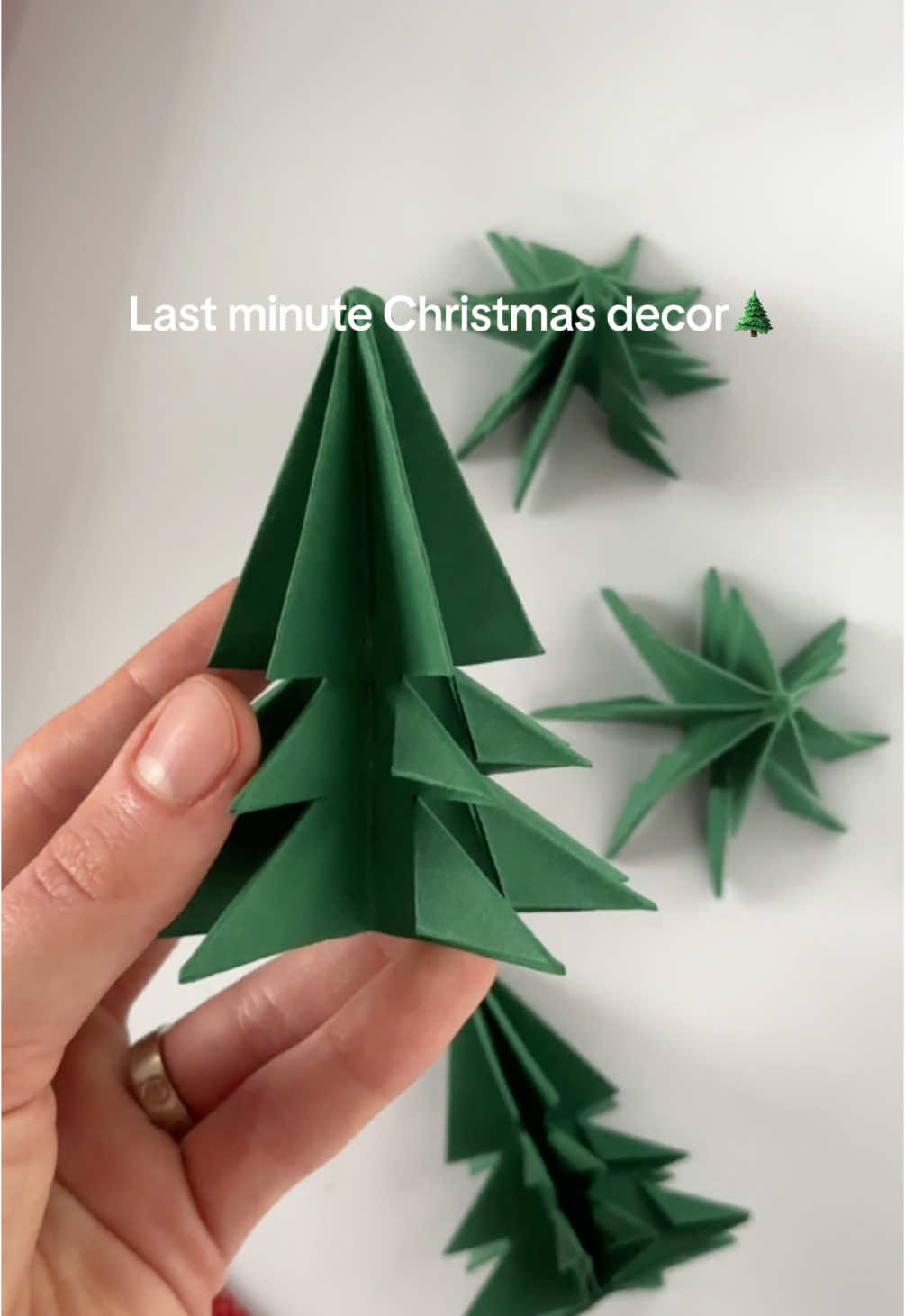 How to Make a Paper Christmas Tree🎄 Easy last minute Christmas decorations! 🎄✨ Watch how to make these cute little paper trees—perfect for adding a festive touch to your home🫶🏻 #ChristmasDIY #LastMinuteDecor #PaperCrafts #FestiveVibes #HolidayDecor #DIYChristmas #HolidayCrafts #PaperCrafts #ChristmasTreeDIY #christmastree #christmasdiy #FestiveDecor #EasyCrafts #christmaspapercraft #christmaspaperdecor Christmas decorations DIY @Polina 