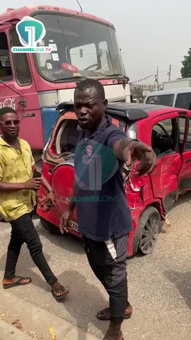 Five vehicles, including one belonging to Bishop Salifu Amoako, were involved in an accident near Tesano-Papaye. No injuries recorded but all vehicles suffered significant damage. #ChannelOneNews