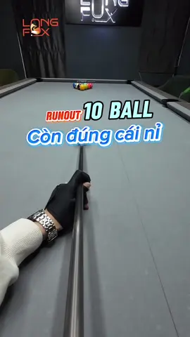 RUNOUT 10BALL , CÒN ĐÚNG CÁI NỈ #LongFox #khoahocbilliardscoban #billiardsnangcao #huongdantapluyen #nangcaodenangtrinh #billiard 