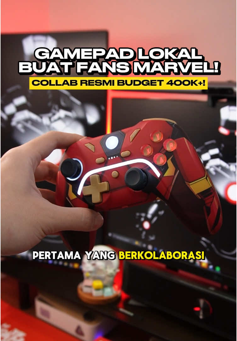 Rexus Daxa Asteria AX1 Special Edition, gamepad lokal kolaborasi Marvel! Aku pilih varian IRON MAN (ada juga Captain America). Desain full Marvel tanpa logo Rexus-nya, permukaannya plastik printed tanpa grip karet. Upgrade-nya minor tapi fungsional, seperti polling rate dan kompatibelnya. Dengan harga terjangkau, collab ini bikin gamepad makin keren. Langsung aja gaskeunn @Rexus Indonesia  #gamepad #gamepadwireless #rexusindonesia #marvel #ironman #gamepadrexus 