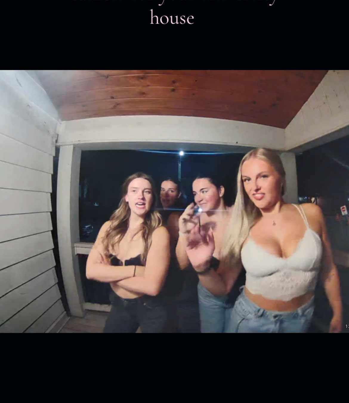 276 🤍’s the ring cam #university #bffs #girls #queens #ringcamera #visitors #ithinkilikethislittlelife #2024 #2024season 