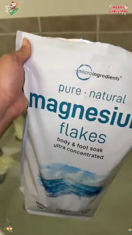 Magnesium chloride flakes, absorb more easily into the body than Epson salts will therefore, you will get the benefits faster and will last longer. #christmasgift #christmas 