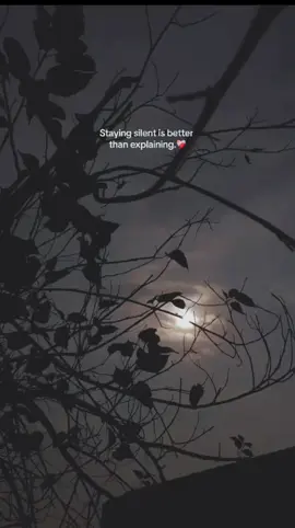 Staying silent is better than explaining 🖤