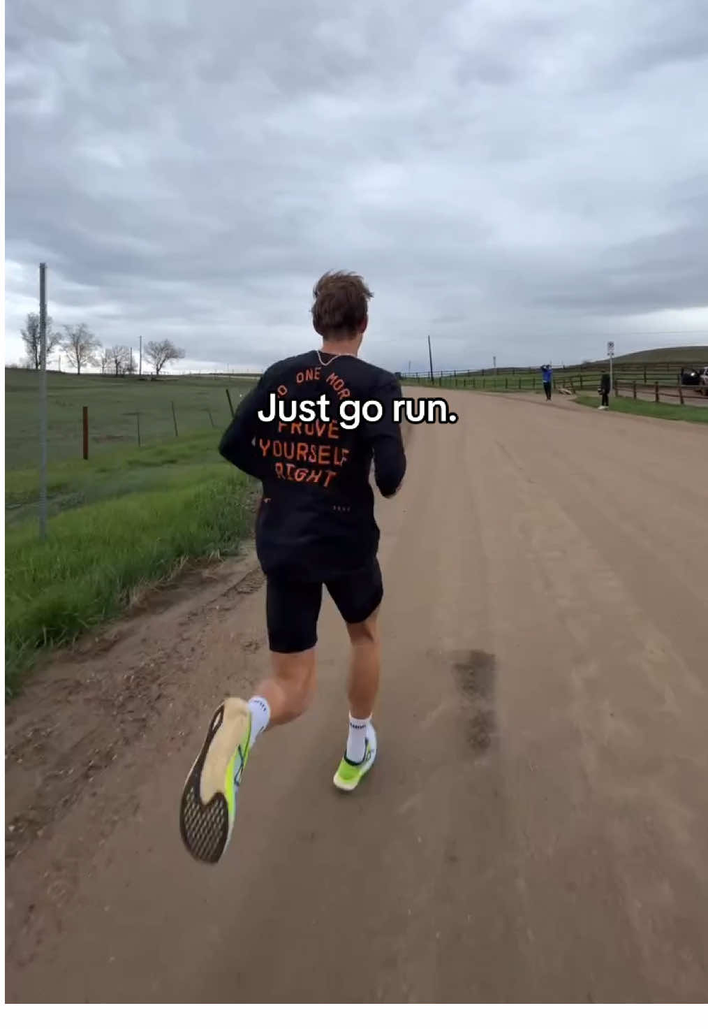 Just go run.  Athlete: Lawrence Charlie