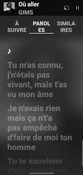 Gims- Ou aller #musique #oualler #spotify #paroles  Vous voulez quelle musique ?