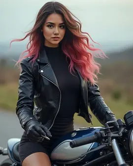 Ride with me #aiinfluencer #ridingbike #virtualinfluencer #fyp