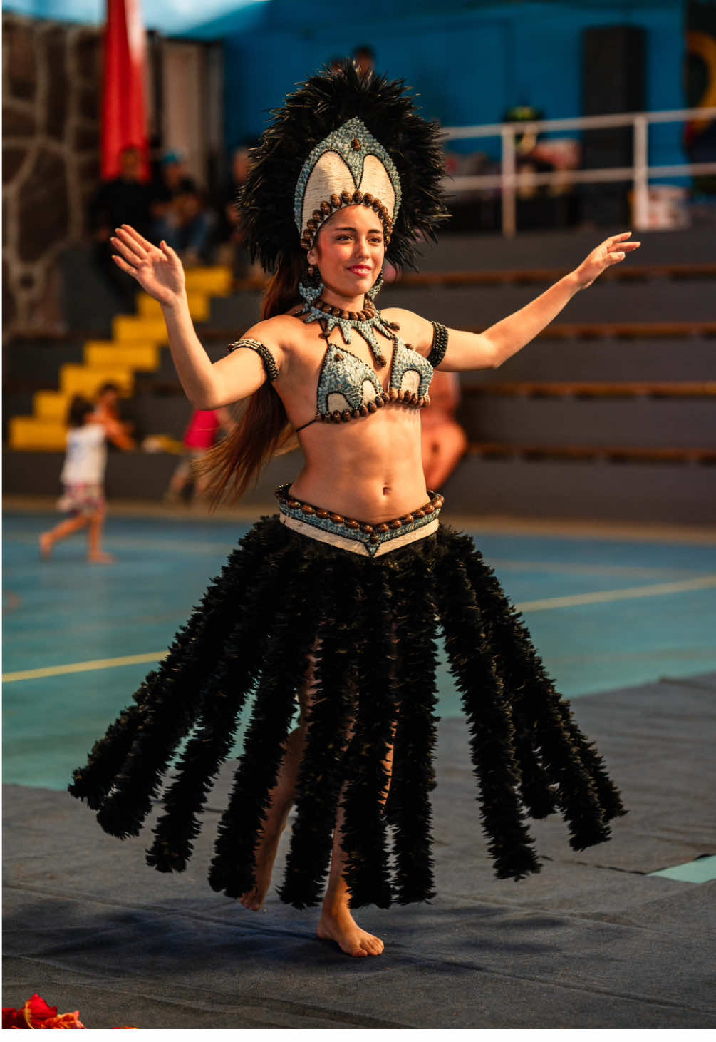 @Hau 🌷 en la gala de Pici mostrando el nuevo traje de la agrupación Mana Maohi… #rapanui #ori #dance