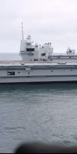 When HMS Prince of Wales and HMS Queen Elizabeth meet at sea 🤝#royalnavy #princeofwales #ukmilitarycontent #fyp#ukdefence #travel 