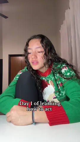 Day 1 of learning how to act #tiktok #fypシ #fypシ゚viral #learimg #learninghowtoact #acting 