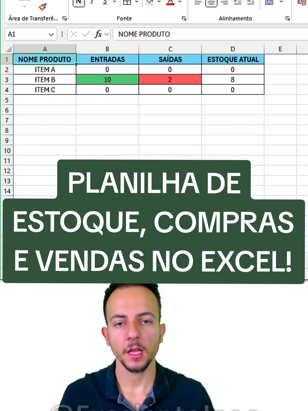 Cansado de perder vendas por falta de controle do estoque?  Neste reel, te ensino a criar uma planilha de estoque, compras e vendas no Excel do zero!   #excel #planilha #estoque #vendas #negócios #empreendedorismo #dica