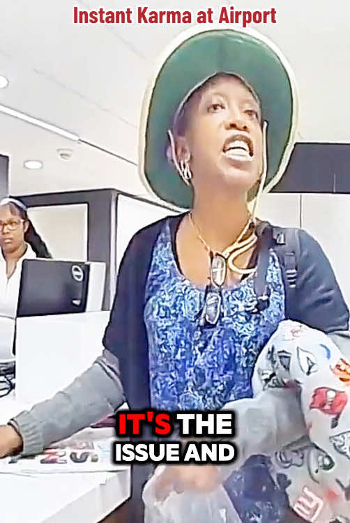 Entitled New Yorker Faces Instant Karma at Airport#cops #police #usa #fyp #foryoupage #airport #newyork 
