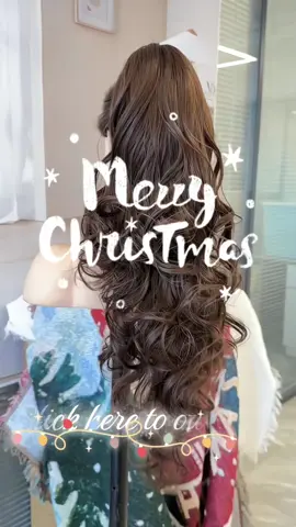 Merry Christmas!🎁🎄💃#nayasahair #ponytail #shopvideocarnival #tiktokshopyearendsale #christiantiktok #ponytailtutorial #ponytailtutorial #christmasgift #fyppppppppppppppppppppppp #tiktokpartner #christmas #longhair #usa_tiktok #safe #nightmarebeforechristmas #night 