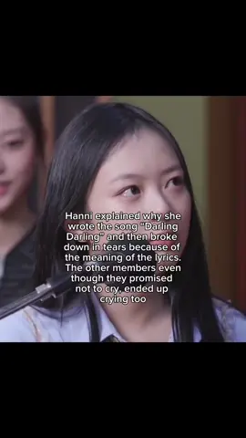 The song has a deeper meaning related to everything Hanni has been through this year #hanni #hyein #danielle #minji #haerin #newjeans 