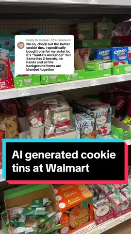 Replying to @tsubaki_33 ho ho ho here’s more AI generated Christmas slop at Walmart #ai #aigenerated #aiart #aislop #corporategreed #latestagecapitalism #artist #arttok #artistsoftiktok #artcheck #wtf #weird #mildlyinteresting #mildlyinfuriating #explained #exposed #caughtin4k 