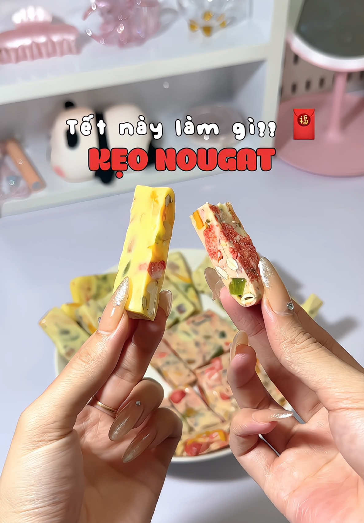 Tự làm kẹo chuẩn bị đón Tết thui 🤤💟🧧 #bepcuameonici #keonougatonici #yeubepnghiennha #doanvat #review #minnriviu #muataitiktok 