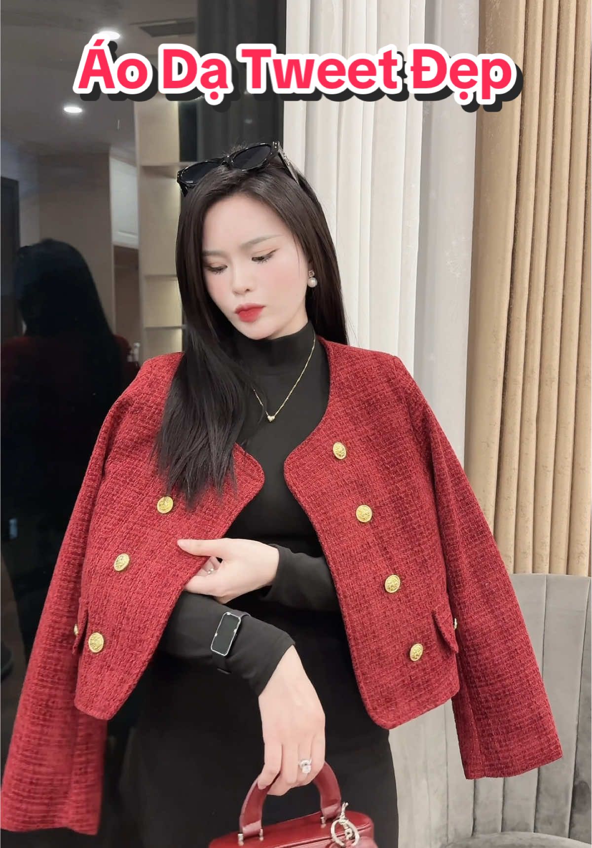 Áo Khoác Dạ nhung HAI HÀNG CÚC VÀNG #champhan #champhanreview #châmphan #review #áo #aokhoac #áo_dạ #aokhoac_dạ #aokhoacdatweet #thoitrang #thoitrangnu #phoidoxinh 