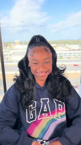 Half Up N Down 😍😍  #hairtok #fyp #ponytailtutorial #houstonhairstylist 