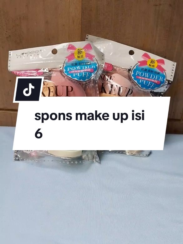 spons make up isi 6  #sponsmakeup6in1 #beautyblender #sponsbedak #sponbedakbulat #sponsbedakkotakseribuan 