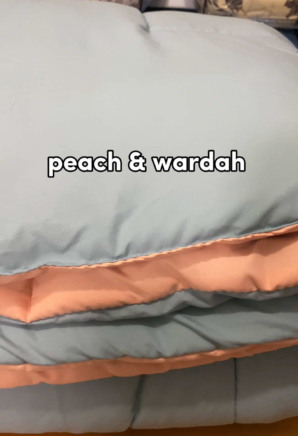 new colow two tone😍 #bedcover #selimut #bedcovermurah 