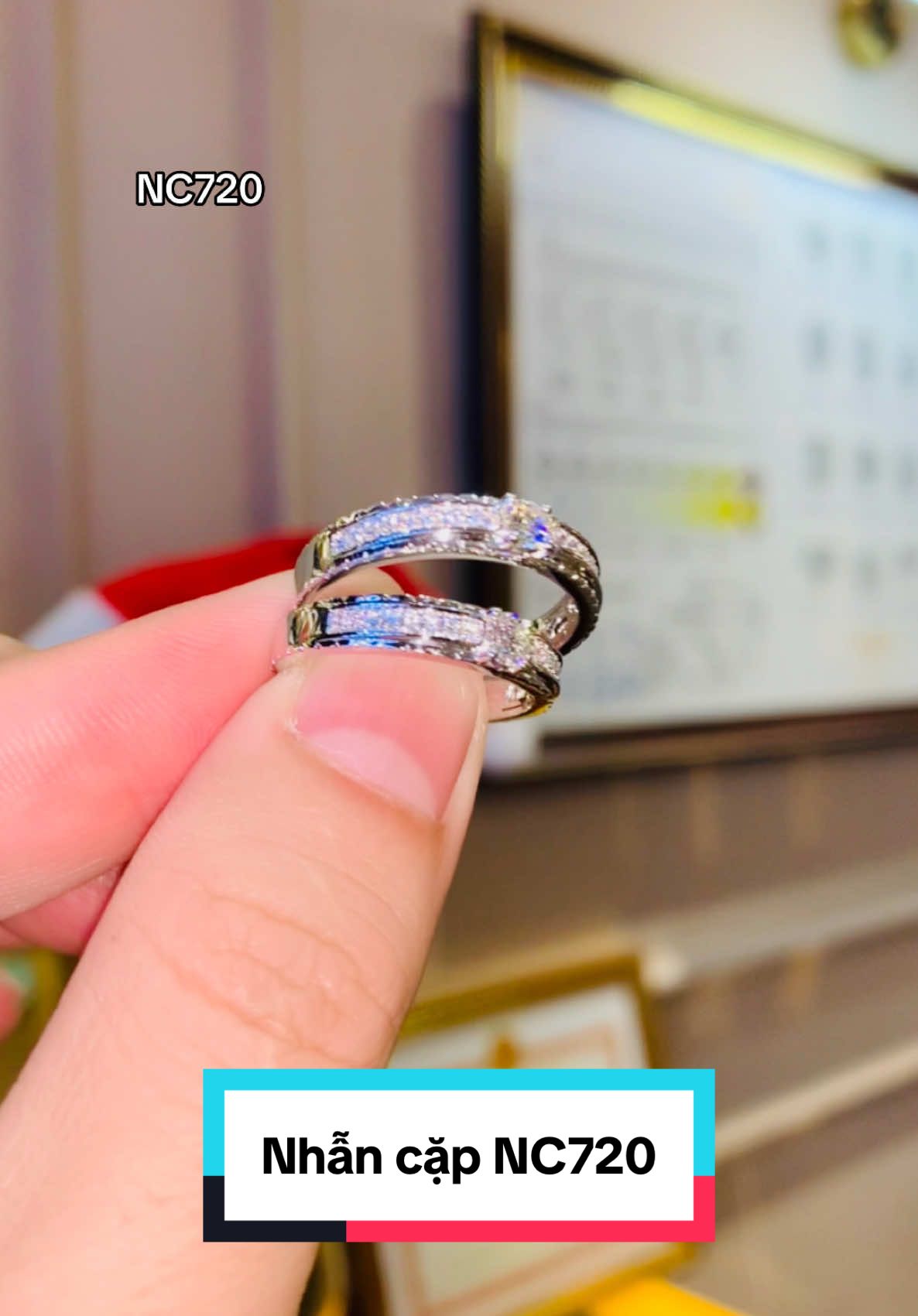 Nhẫn cặp kim cương siêu xinhhh 🥰🥰🥰 #TamLuxury #tamluxurydiamondjewelry #trangsuc #xh 