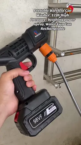Portable Wireless Car Washer 128V High Pressure Washing power spray Water Gun Can Rechargeable COD #portable #wirelesscarwasher #pressurewashing #rechargeable #washer #watergun #fyp #trending #mademebuyit #cod #128v #fyp 