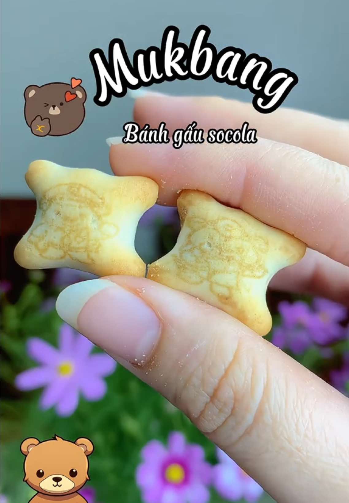 Bánh gấu Thái Lan hộp thiếc hot hit #ancungtiktok #LearnOnTikTok #anvat #anngon #ahnsea 