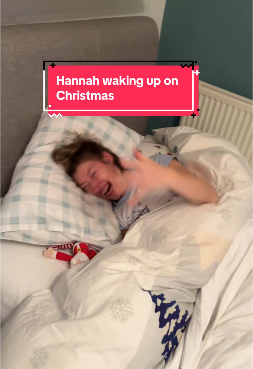 The moment I wait for every year. Hannah waking up on Christmas Morning 🥹❤️🎄#cheethamswithdreams #christmas #christmasmorning 