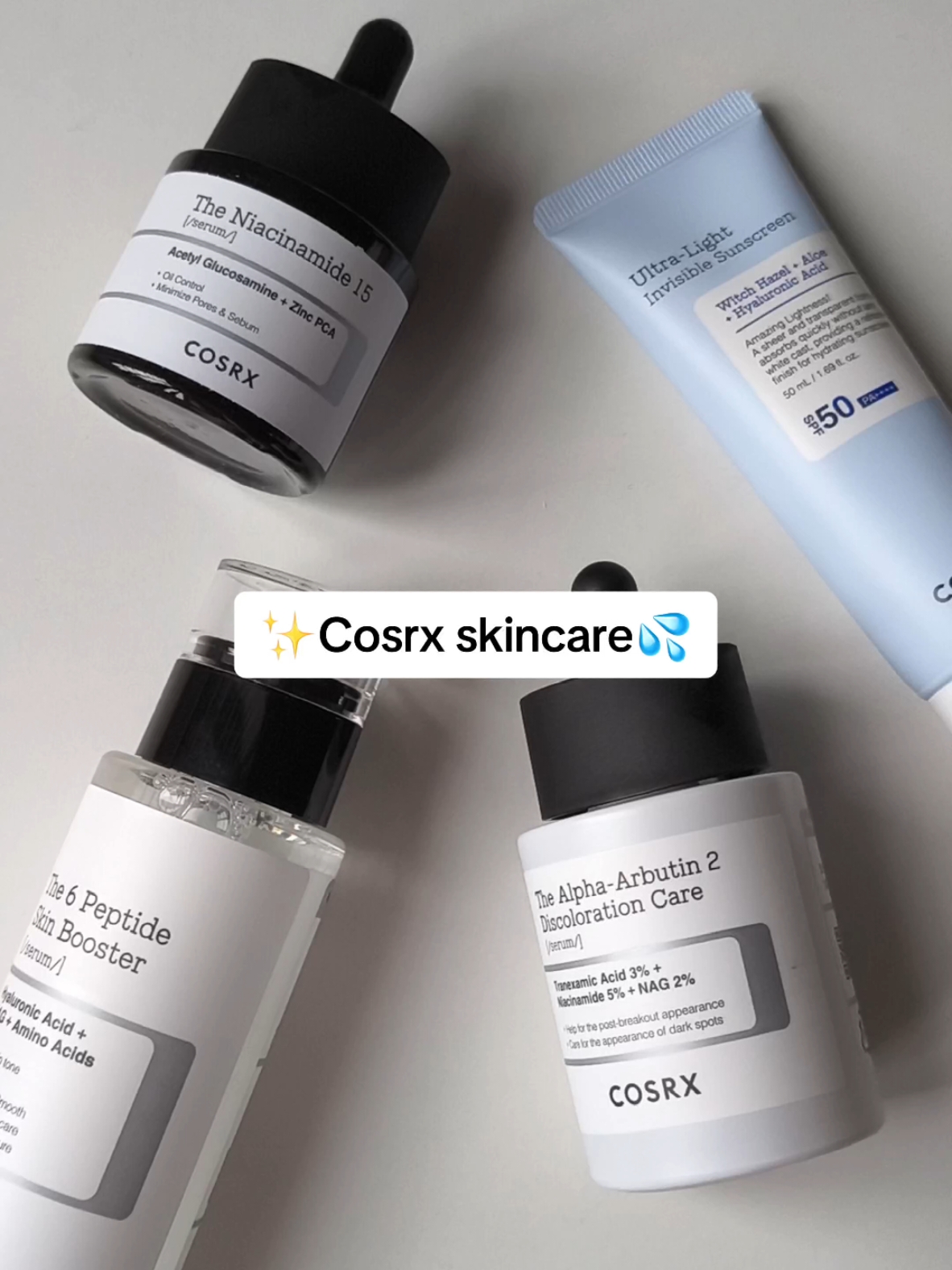 mí đồ nhà cosrx dùng ukela mà ít ng biết quá 🌟không reup dưới mọi hình thức, kể cả có credit🌟 #trending #skincare  #koreanskincare #melonskincaree  #COSRX #COSRXvn #invisibleSunscreen #peptide #niacinamide #arbutin #serum  #niacinamide #peptideserum #KoreanSunscreen #Koreanskincare #MirrorSkin #glassskin @cosrx_official @cosrx_vn 