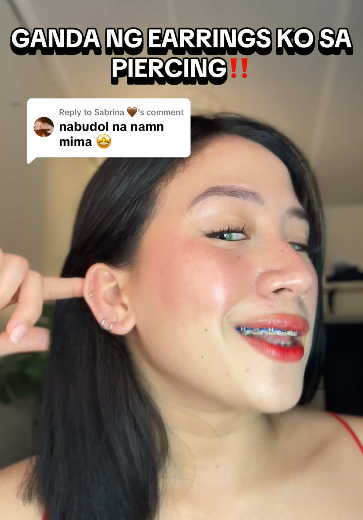 Replying to @Sabrina 🤎 GANDA NG EARRINGS KO SA PIERCING‼️ #earringsforpiercing #earringsforpiercesears #pierceearring 