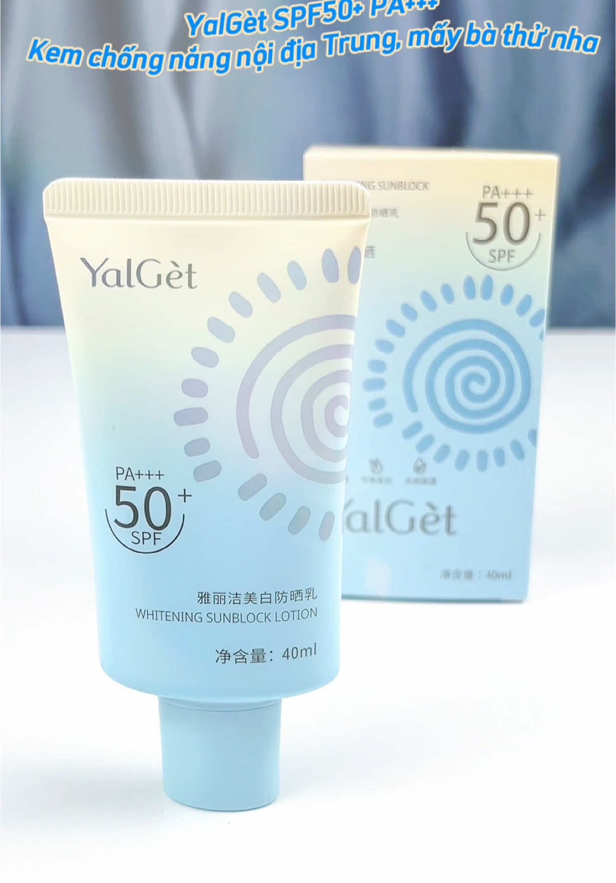 “Kiếm kem chống nắng giá mềm mà chất lượng xịn? YalGét SPF50+ PA+++ là chân ái nè! ✨ Chống UVA, UVB đỉnh ✨ Chất kem mỏng nhẹ, thấm nhanh không bí da ✨ Có nha đam, bạch quả, vitamin E dưỡng ẩm và làm sáng da Hàng nội địa Trung mà chất lượng không hề đùa! Bà thử chưa? 🧴☀️” #hienlatuiday #kemchongnang #noidiatrung #lamdep #beauty 