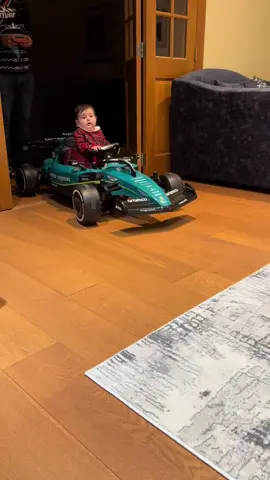 Ready for the f1 driver academy at 9 months old #AMRCreatorCollective  #f1baby  #astonmartinf1 