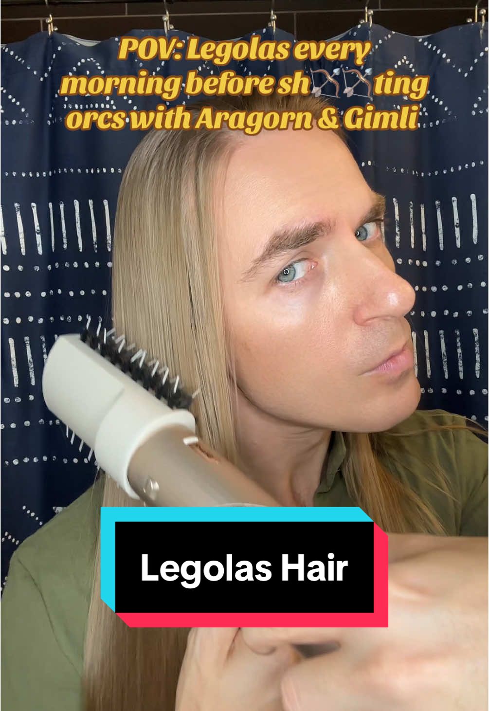 Let's not forget that the Lord of the Rings is a Christmas movie and Legolas' hair care routine was always on point #legolas #lordoftherings #ringsofpower #lotrcosplay #elfhair